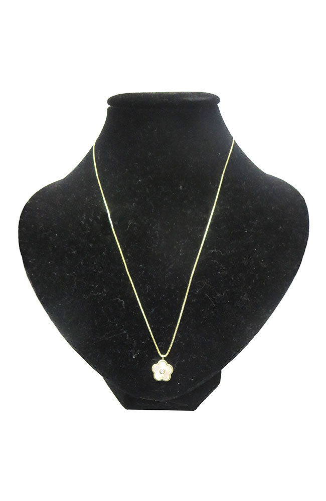 Small MOP Clover Necklace