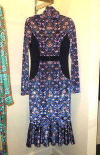 Velvet Ruffle Dress