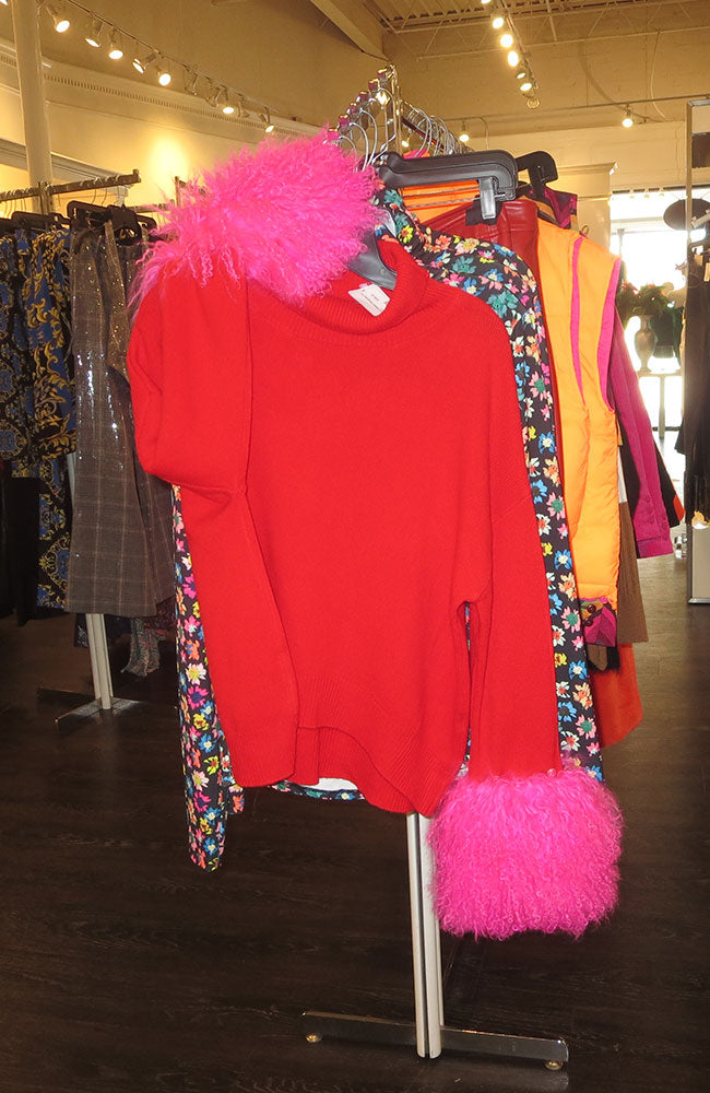 Cashmere Sweater Mongolian Fur