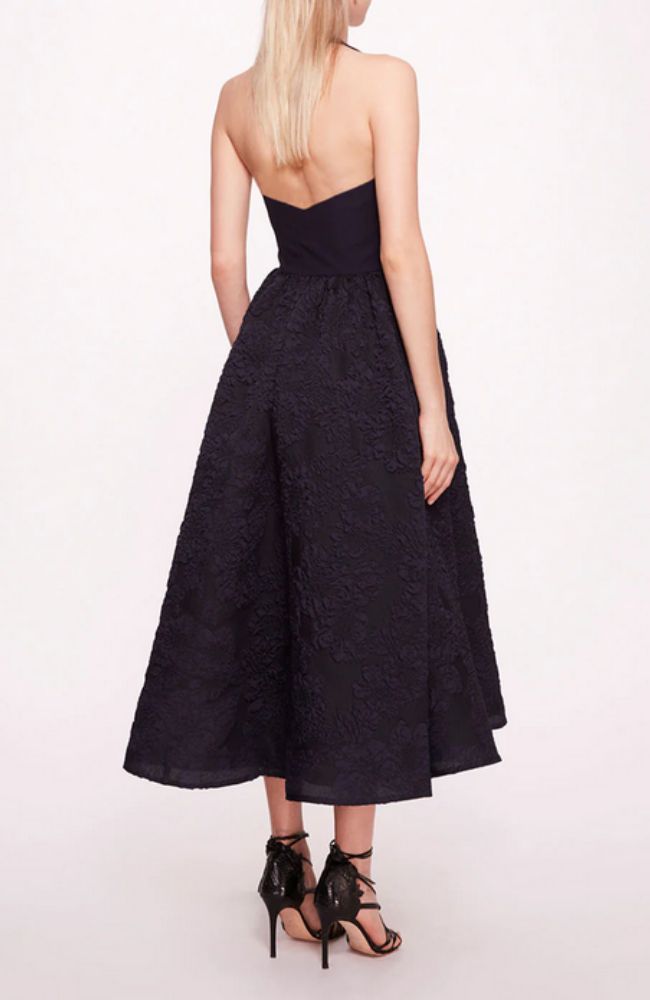 Calathea Halter Cocktail Gown