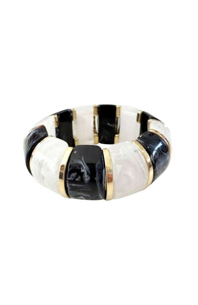 Neva Bracelet Black White
