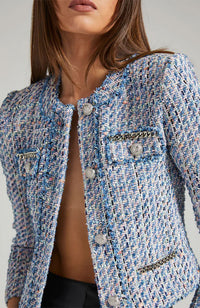 Kristen Tweed Blazer in Pinkand Light Blue