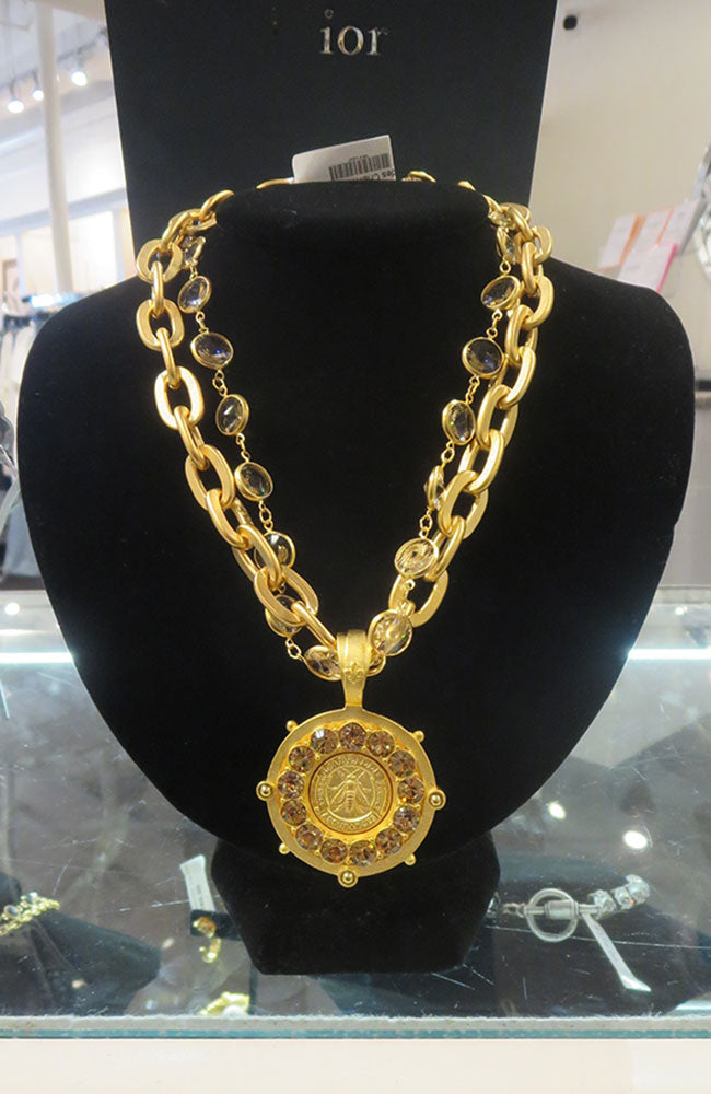 17" Lourdes Chain Abeille Necklace