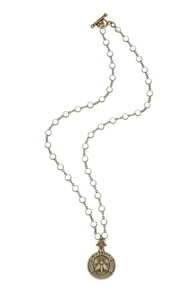 Vespera 24.5" Abeille Medallion Necklace