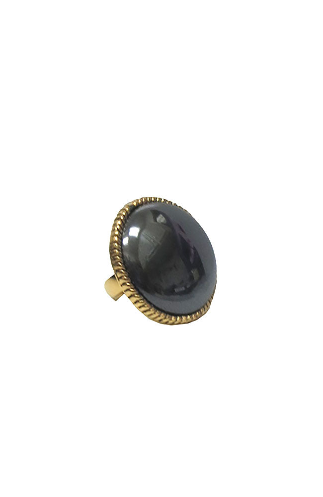 Hematite Circle Ring