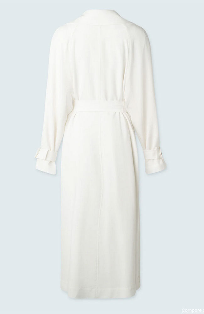 Stretch Crepe Trench Coat