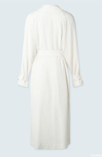 Stretch Crepe Trench Coat