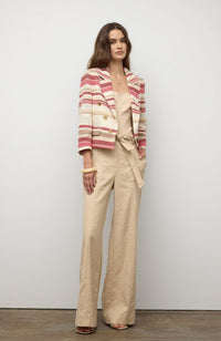 Cropped Jacket in Orange Multi