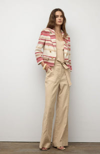 Cropped Jacket in Orange Multi