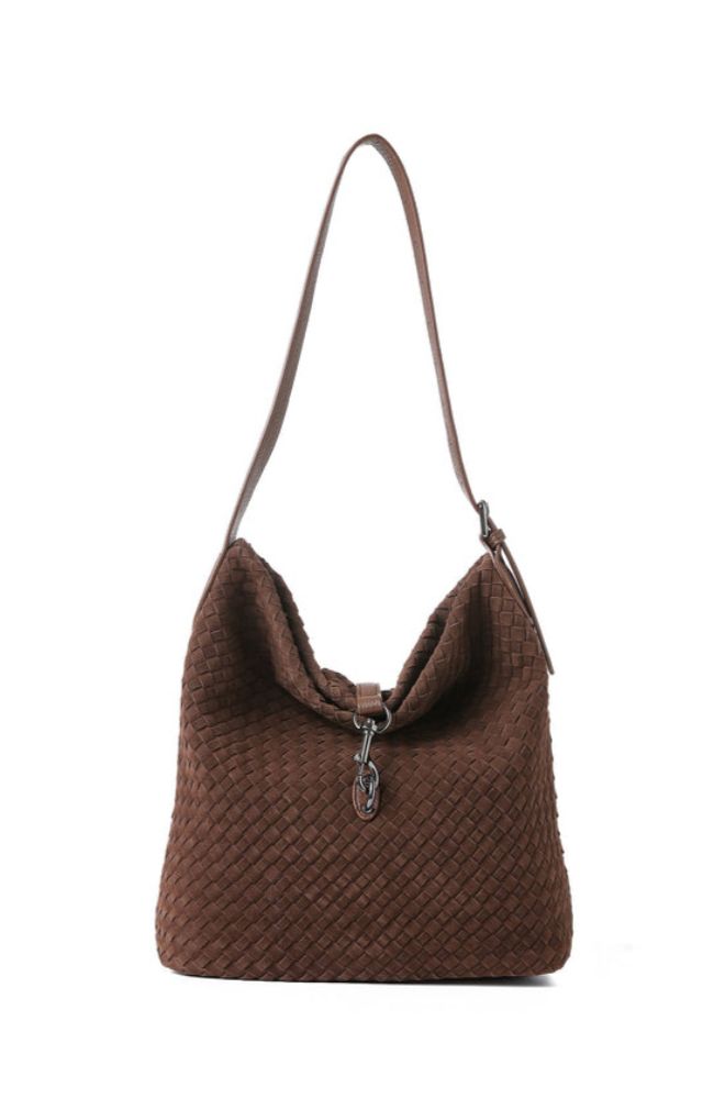 Sandy Suede Handbag in Chocolate