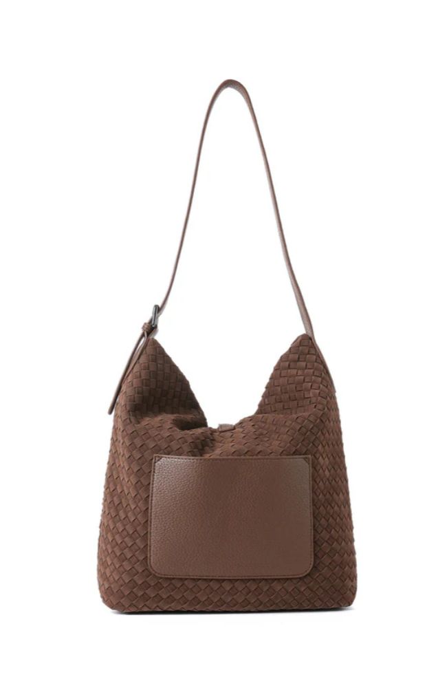 Sandy Suede Handbag in Chocolate