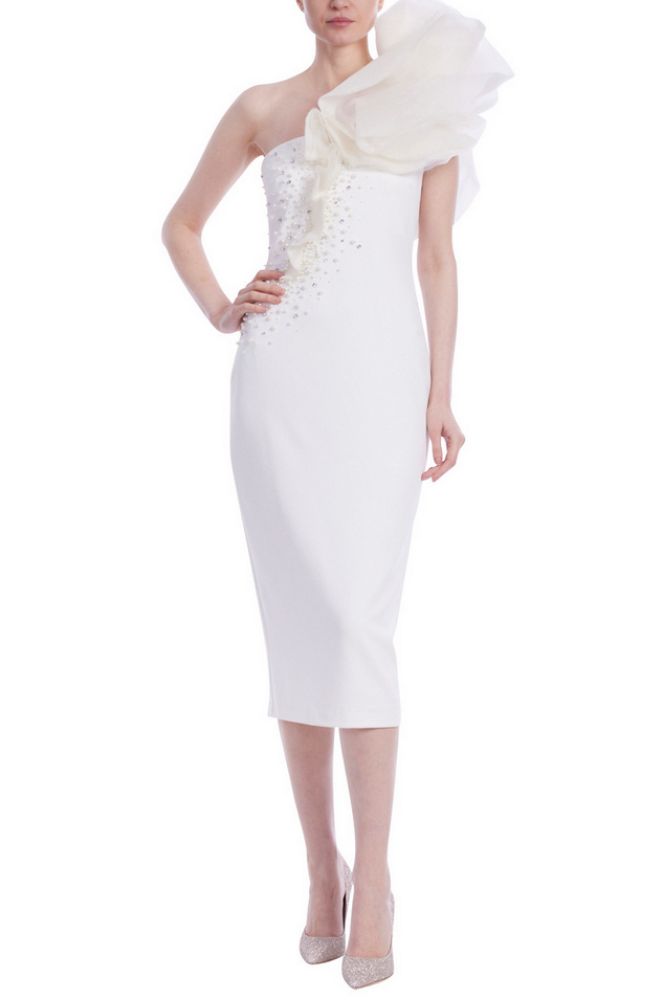 One Shoulder Ruffle Dress