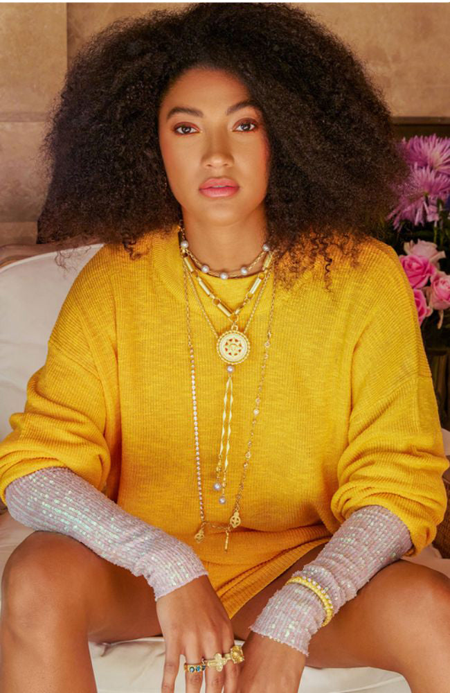 18" Nice Chain Sun King Medallion