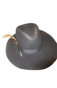 Animal Gold Brim Black Hat