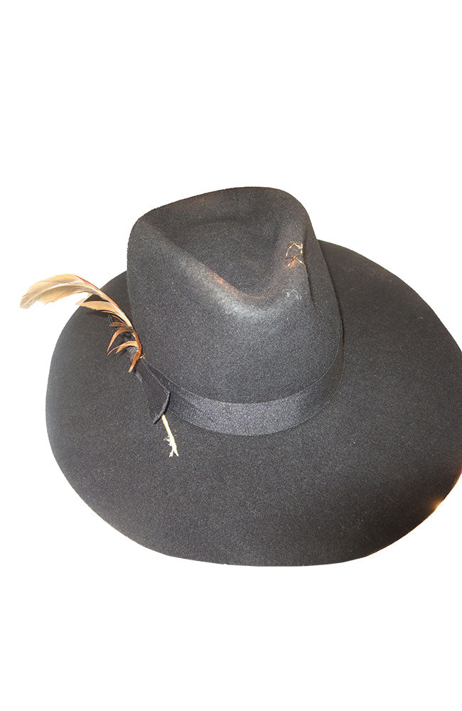 Animal Gold Brim Black Hat
