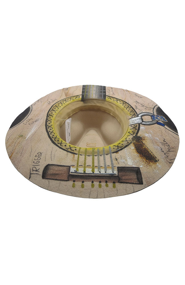 Guitar Brim Taupe Hat