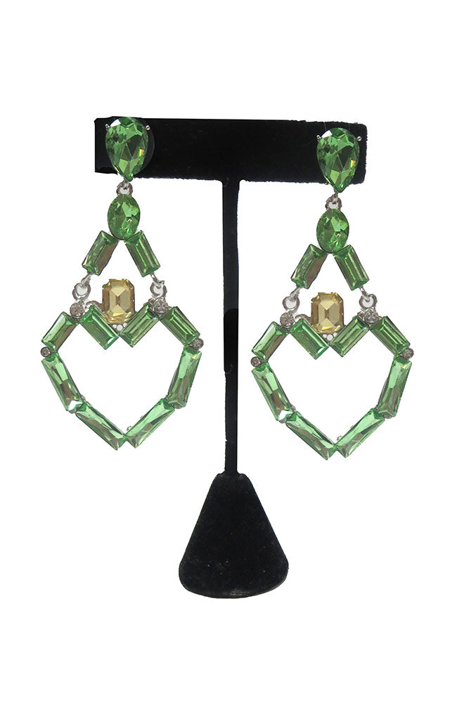 Lg Mint Slv Earrings