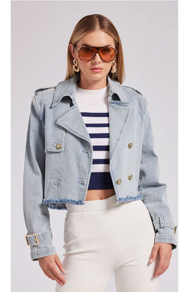Camila Denim Trench Coat
