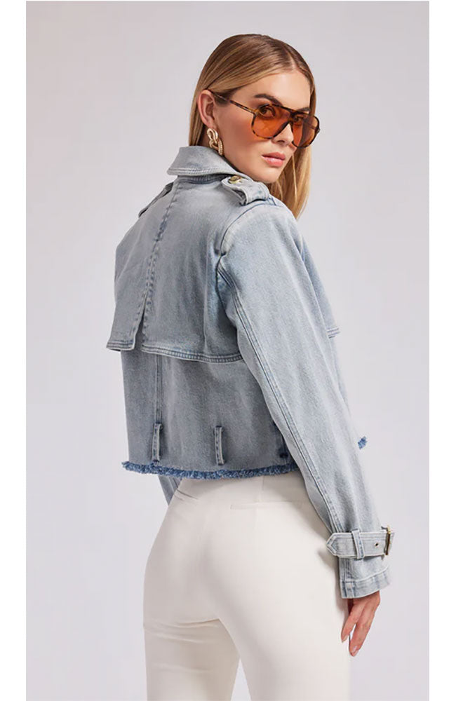Camila Denim Trench Coat