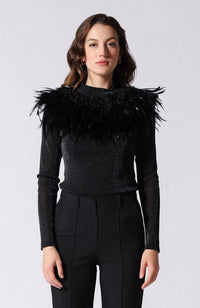 Front Feather Detail Top