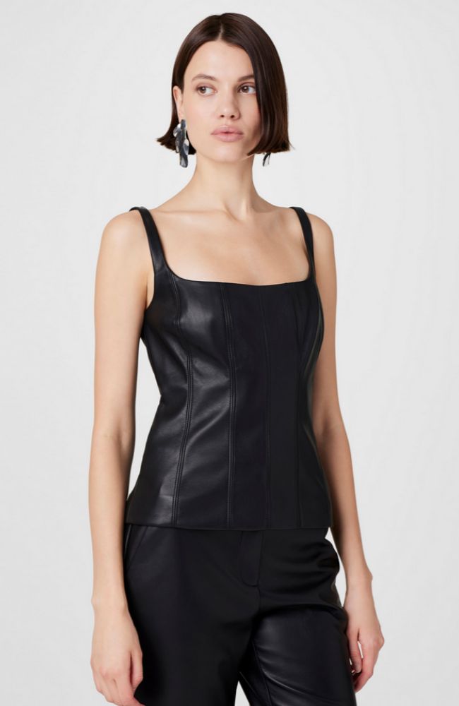 Linda Tie Front Corset Tank