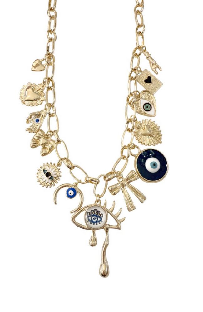 Vibes Gold Chain EE Necklace