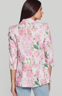 Maren Floral Linen Blazer