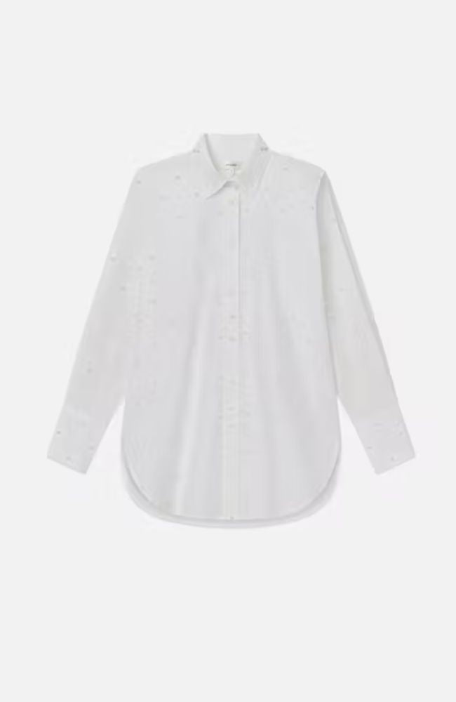 Oversized Pearl Pocket Shirt