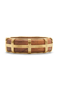 Gaia Hinged Bangle Teak