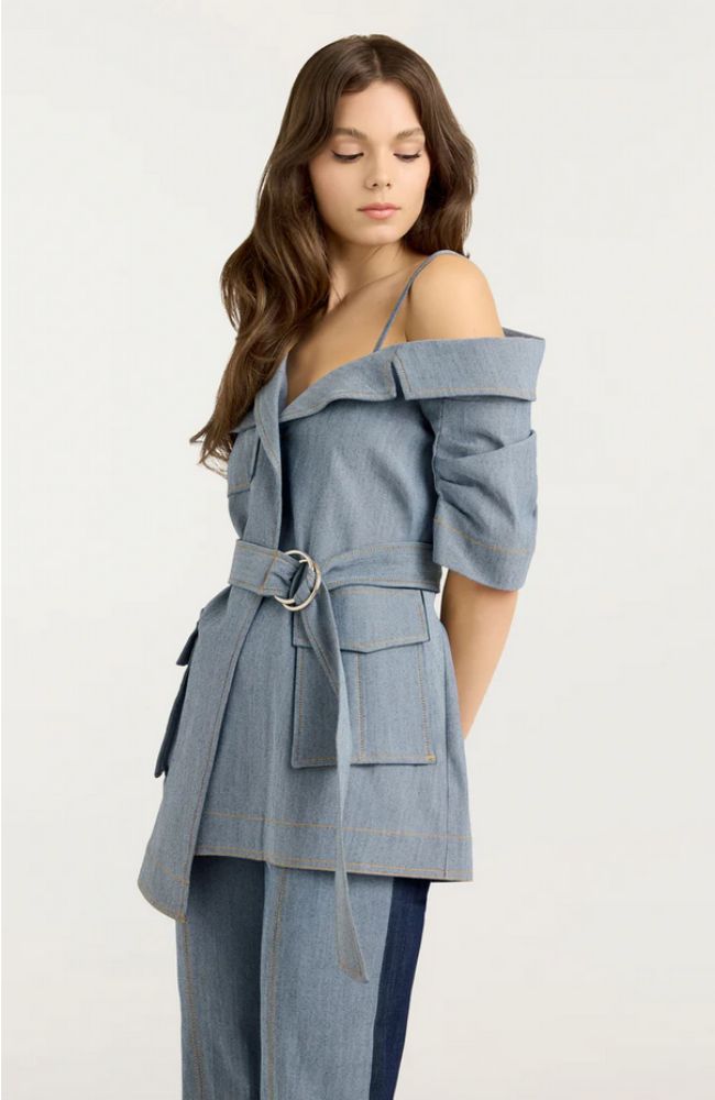 Katie Jacket in Light Indigo
