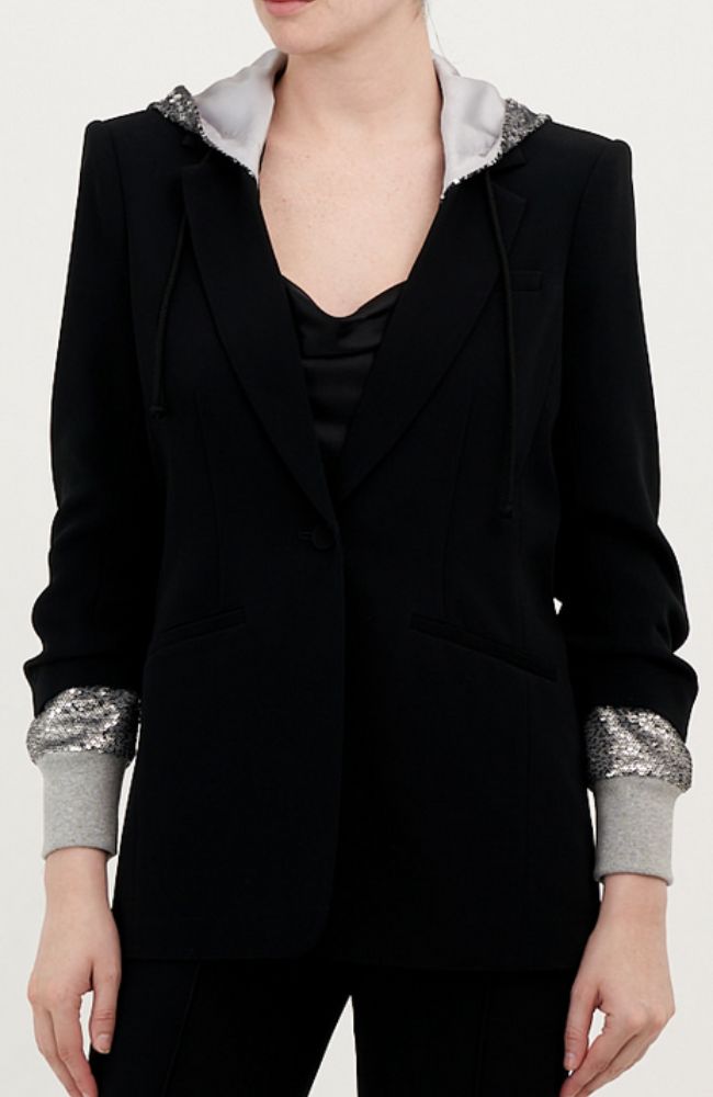 Sequin Hood Khloe Jacket