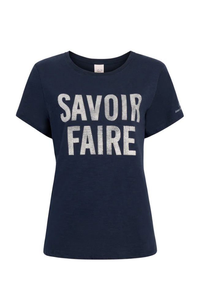 Rhinestone Savior Faire Tee