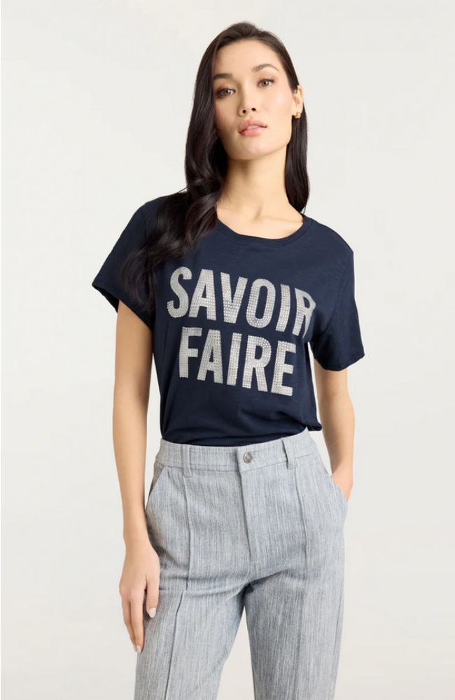 Rhinestone Savior Faire Tee
