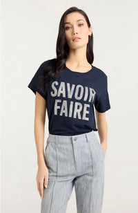 Rhinestone Savior Faire Tee