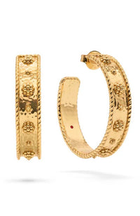 Berry Classic Large Hoop Earrings Gold