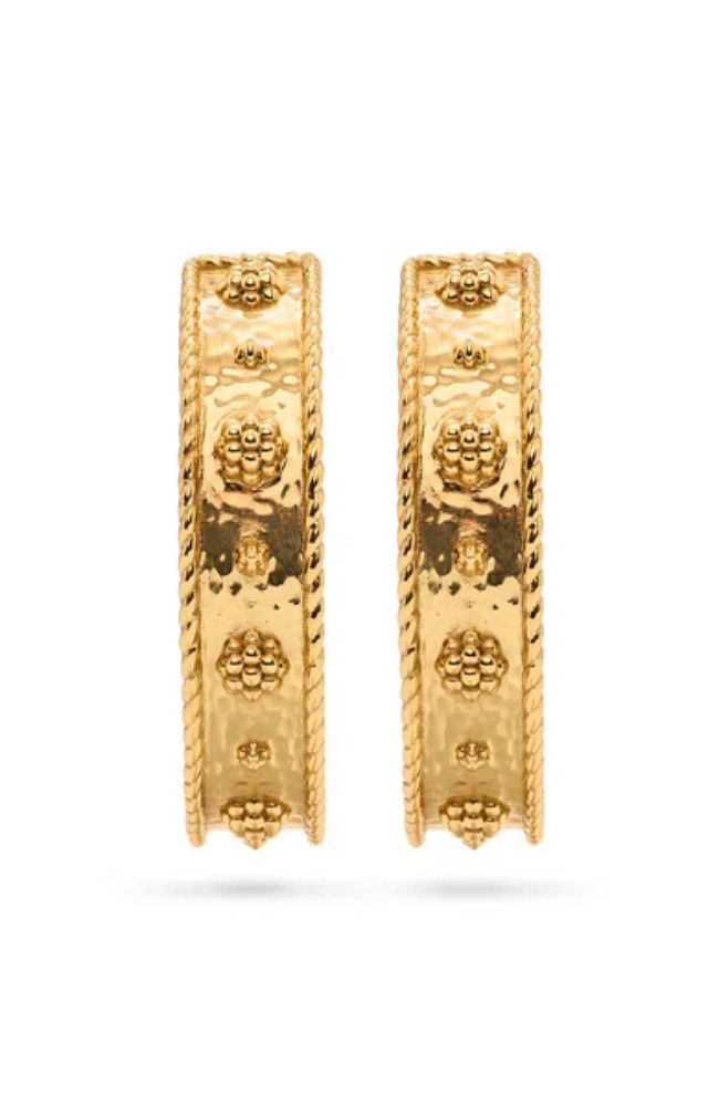 Berry Classic Large Hoop Earrings Gold