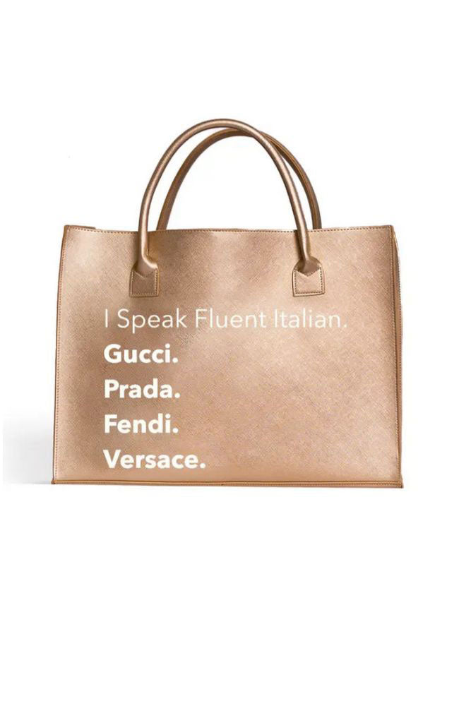 Modern Vegan Tote Fluent Italian Champagne