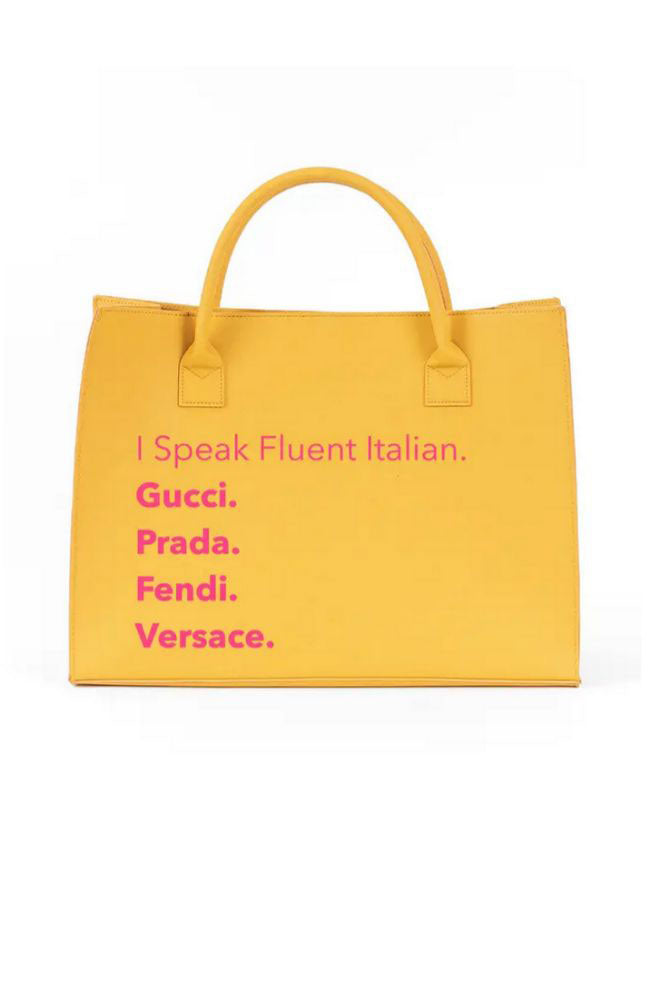 Modern Vegan Tote Fluent Italian Lemon Yellow