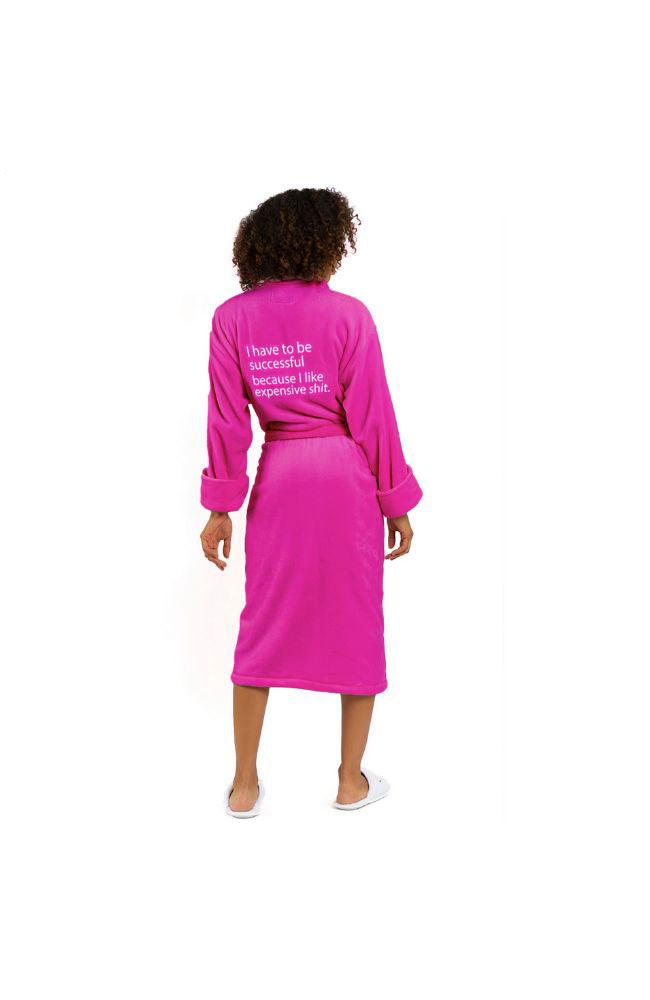 Expensive S Plush Robe in Magenta