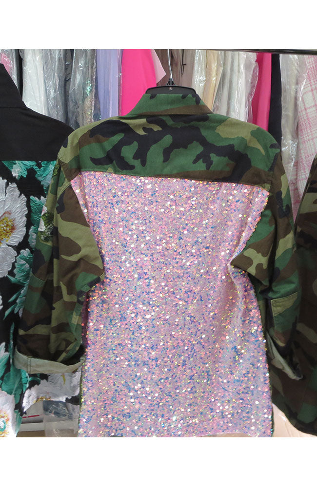 Long Gr Camo Bubblegum Pink