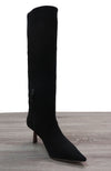 Tall Black Suede Boot