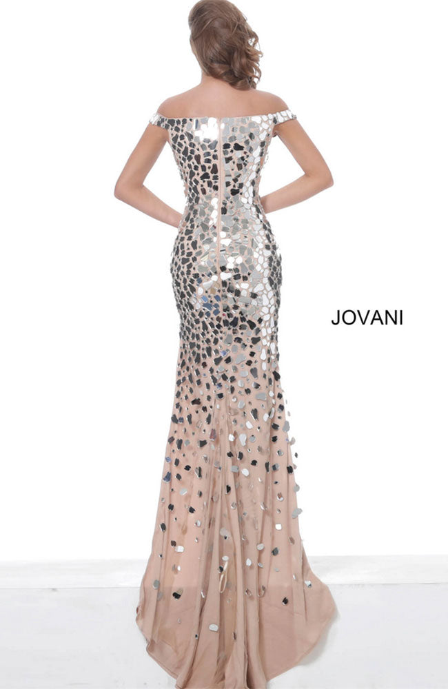 Mirrored Off Shoulder Gown