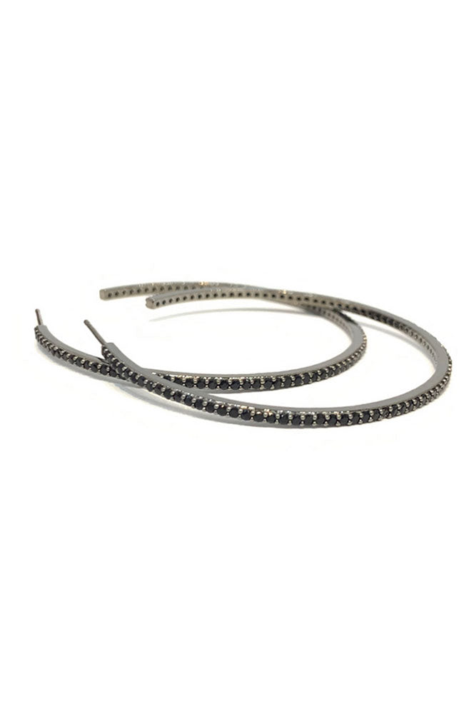 Alia Hoop Gun Metal
