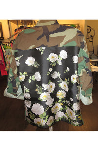 Long GR Camo Etched Flowers