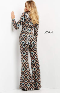 2 Pc Pant Suit Print