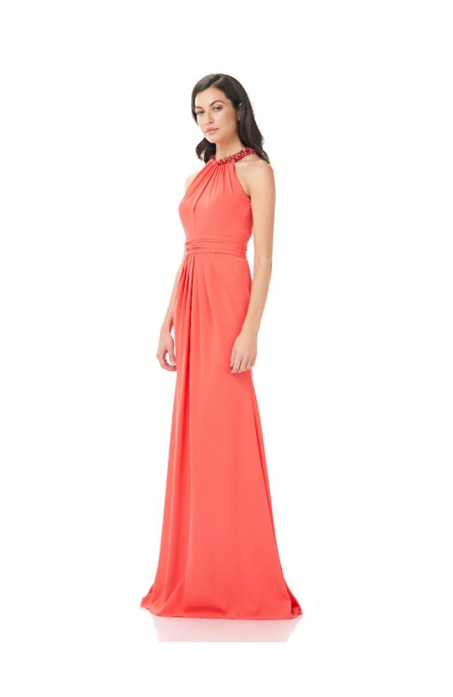 Beaded Neck Gown