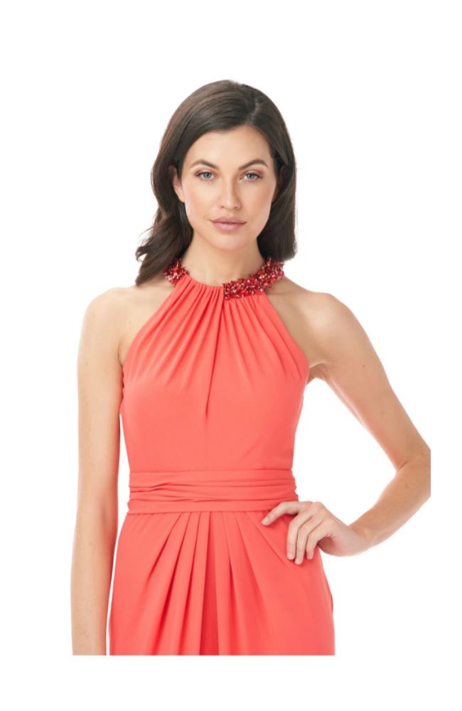 Beaded Neck Gown