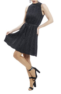 Kendra Dress in Black Silver