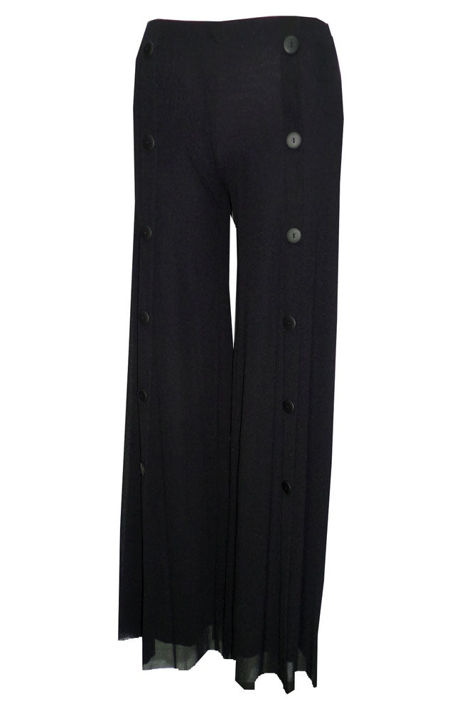 Button Front Palazzo Pant