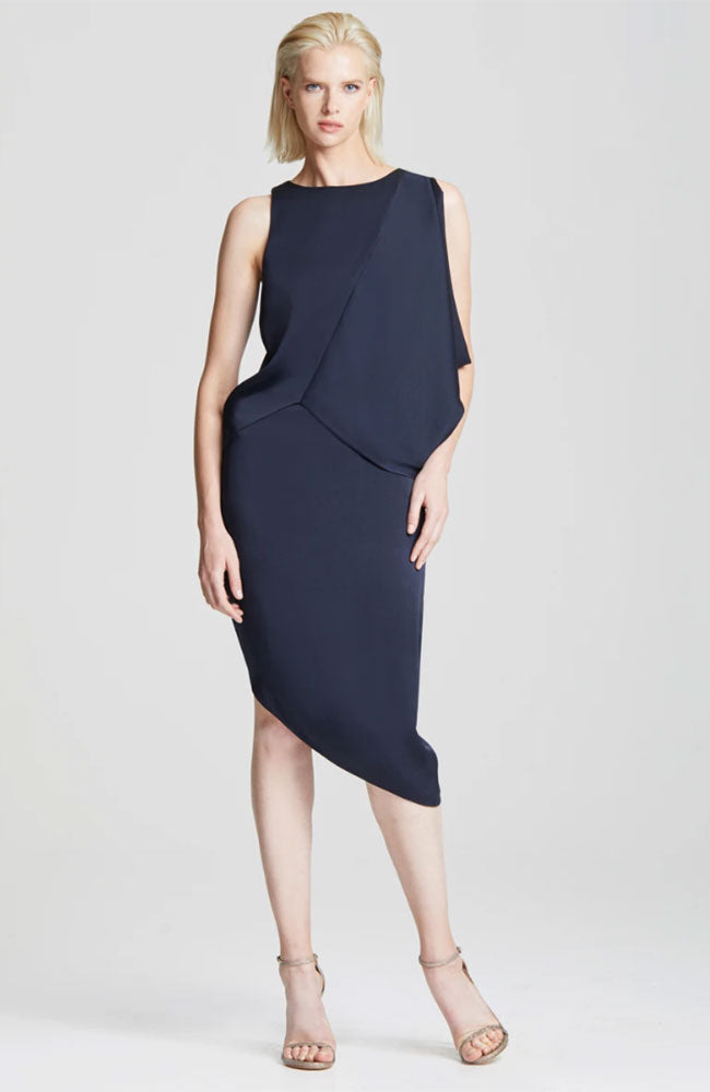 Dramatic Drape Cocktail Dress